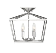 Savoy House 6-328-4-109 Four Light Semi-Flush Mount, Polished Nickel