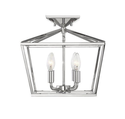 Savoy House 6-328-4-109 Four Light Semi-Flush Mount, Polished Nickel