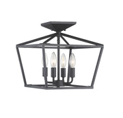Savoy House 6-328-4-89 Four Light Semi-Flush Mount, Matte Black (4)