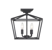 Savoy House 6-328-4-89 Four Light Semi-Flush Mount, Matte Black