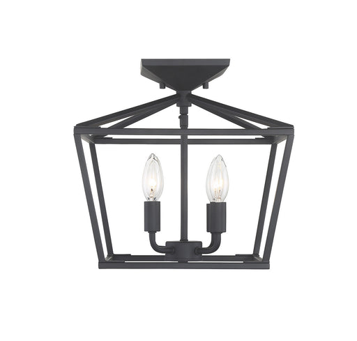 Savoy House 6-328-4-89 Four Light Semi-Flush Mount, Matte Black