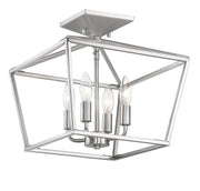 Savoy House 6-328-4-SN Four Light Semi-Flush Mount, Satin Nickel (2)