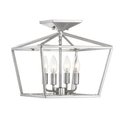 Savoy House 6-328-4-SN Four Light Semi-Flush Mount, Satin Nickel (4)