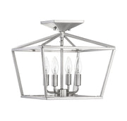 Savoy House 6-328-4-SN Four Light Semi-Flush Mount, Satin Nickel (5)
