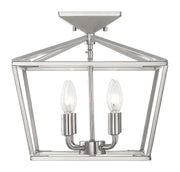 Savoy House 6-328-4-SN Four Light Semi-Flush Mount, Satin Nickel