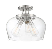 Savoy House 6-4035-3-SN Three Light Semi-Flush Mount, Satin Nickel (3)