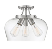 Savoy House 6-4035-3-SN Three Light Semi-Flush Mount, Satin Nickel (4)
