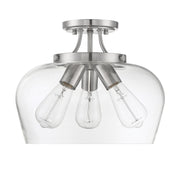 Savoy House 6-4035-3-SN Three Light Semi-Flush Mount, Satin Nickel (5)