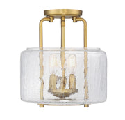 Savoy House 6-7790-3-322 Three Light Semi-Flush Mount, Warm Brass (4)