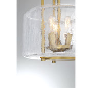 Savoy House 6-7790-3-322 Three Light Semi-Flush Mount, Warm Brass (6)