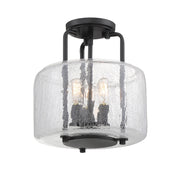 Savoy House 6-7790-3-89 Three Light Semi-Flush Mount, Black (3)