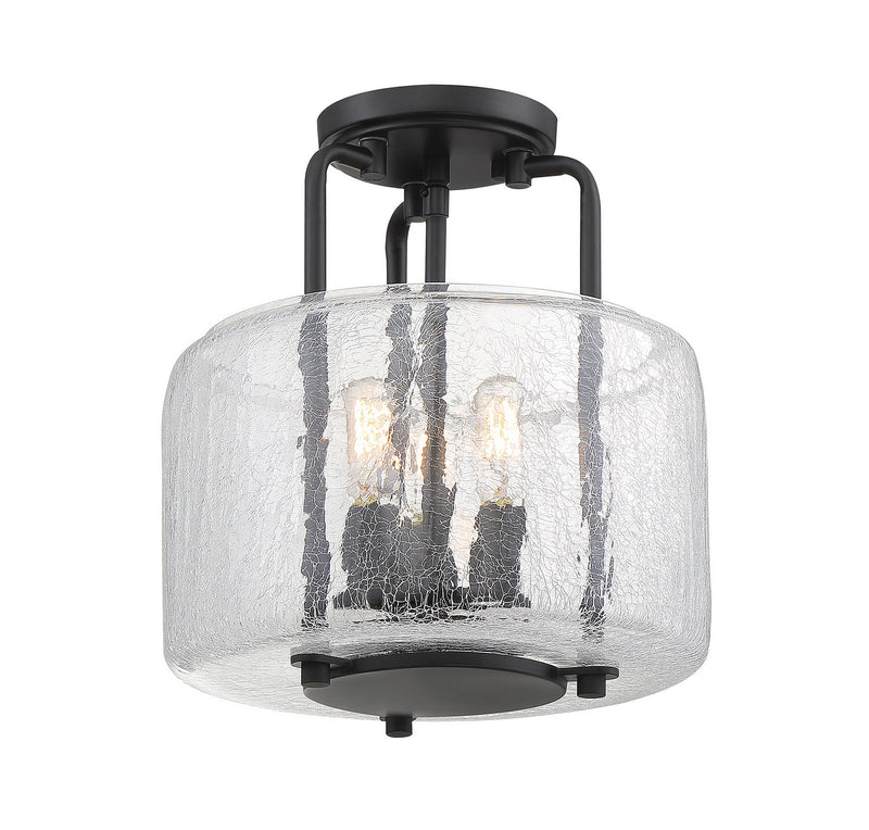 Savoy House 6-7790-3-89 Three Light Semi-Flush Mount, Black (3)
