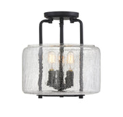 Savoy House 6-7790-3-89 Three Light Semi-Flush Mount, Black (4)