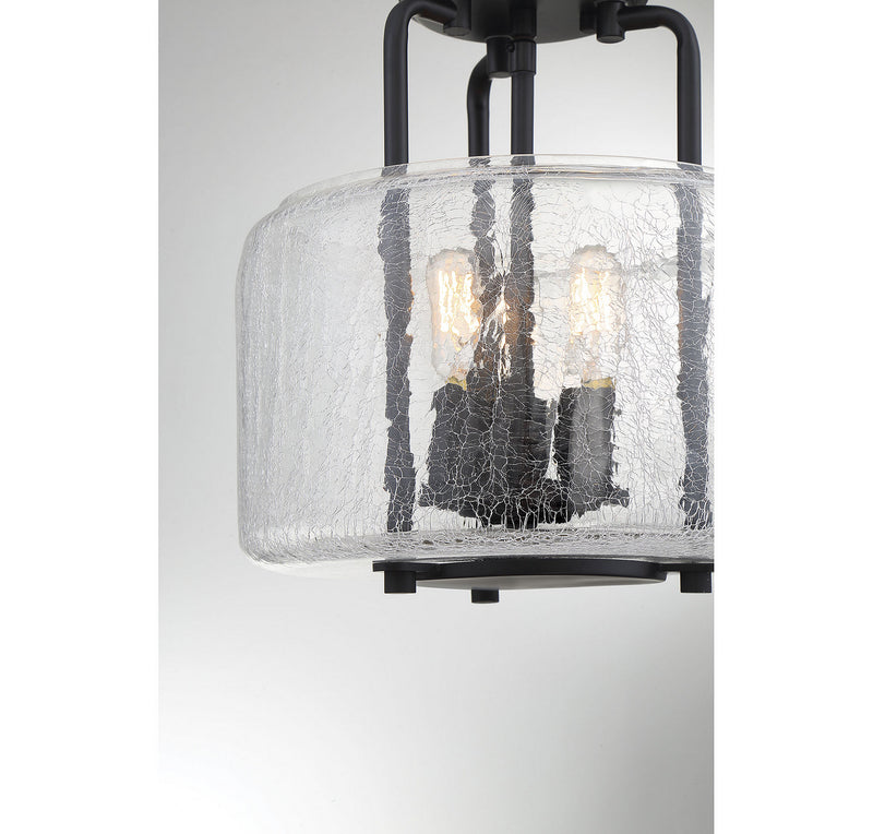 Savoy House 6-7790-3-89 Three Light Semi-Flush Mount, Black (6)