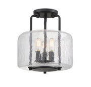 Savoy House 6-7790-3-89 Three Light Semi-Flush Mount, Black