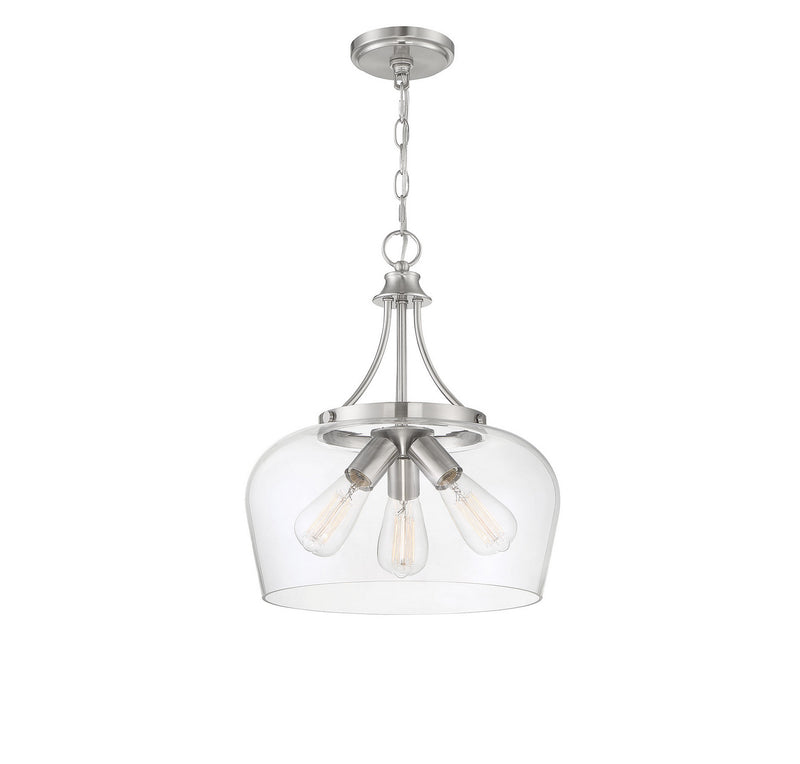 Savoy House 7-4034-3-SN Three Light Pendant, Satin Nickel (2)