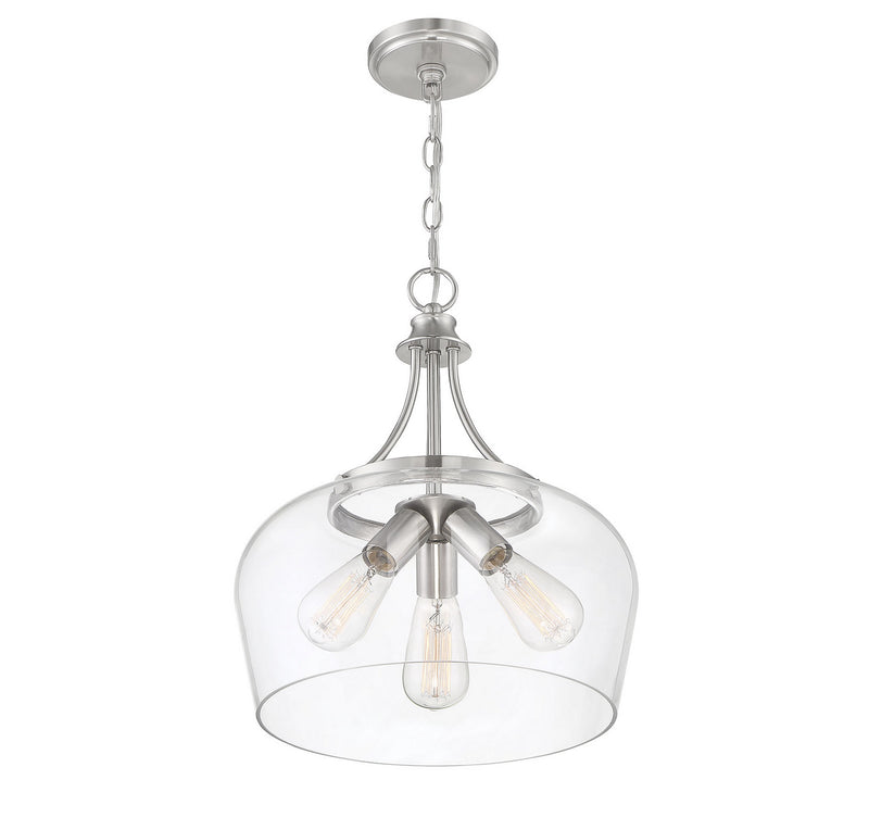 Savoy House 7-4034-3-SN Three Light Pendant, Satin Nickel (3)