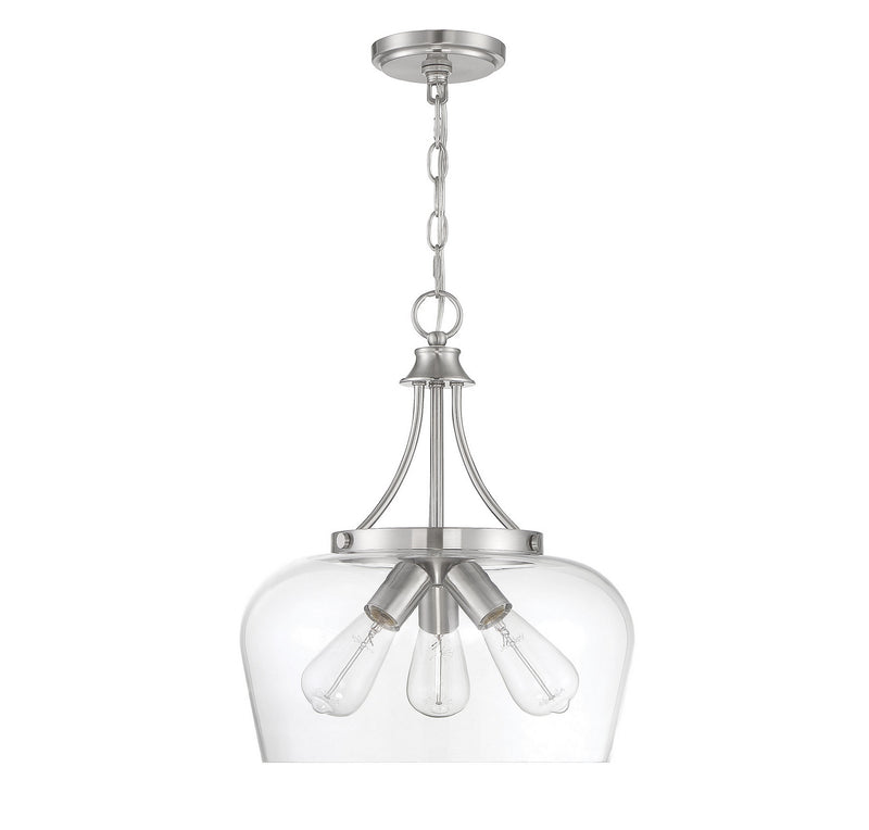 Savoy House 7-4034-3-SN Three Light Pendant, Satin Nickel (4)