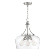 Savoy House 7-4034-3-SN Three Light Pendant, Satin Nickel