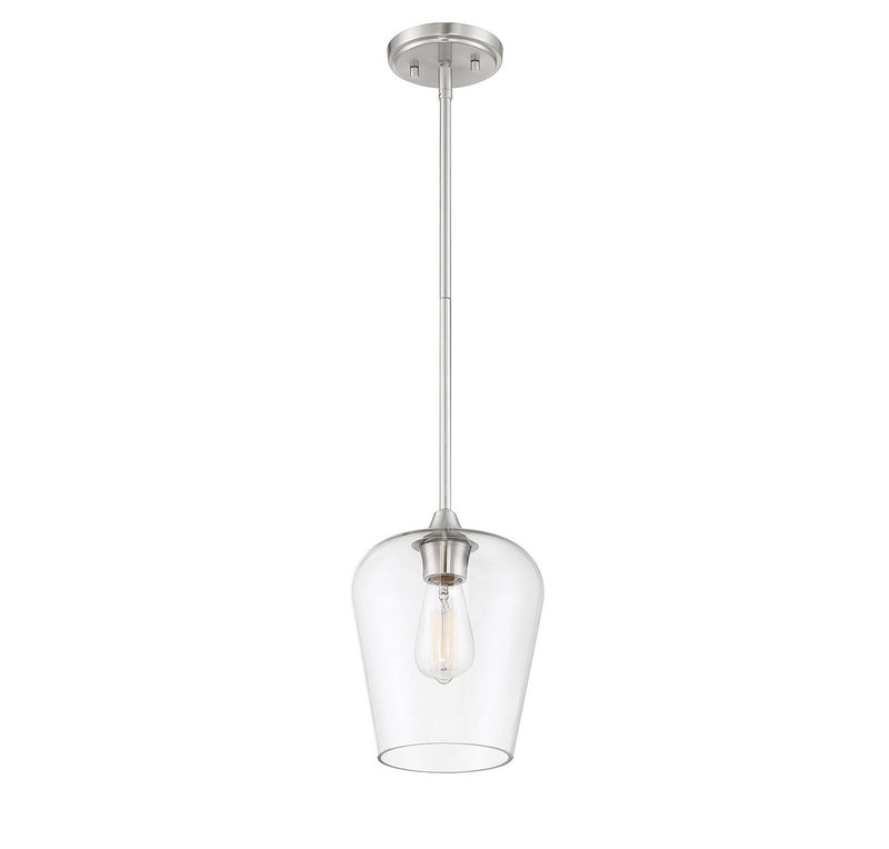 Savoy House 7-4036-1-SN One Light Mini Pendant, Satin Nickel (2)
