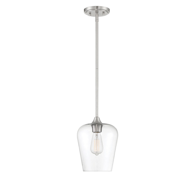 Savoy House 7-4036-1-SN One Light Mini Pendant, Satin Nickel (3)