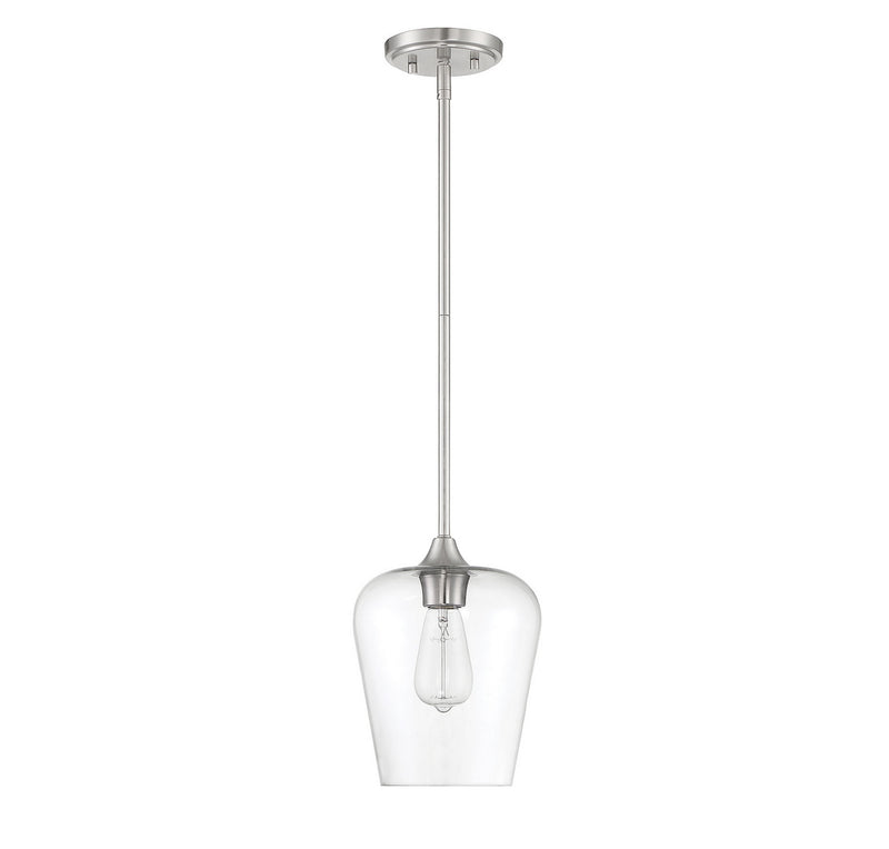 Savoy House 7-4036-1-SN One Light Mini Pendant, Satin Nickel (4)