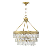 Savoy House 7-8700-4-322 Four Light Pendant, Warm Brass (2)