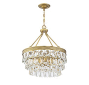 Savoy House 7-8700-4-322 Four Light Pendant, Warm Brass (3)