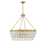 Savoy House 7-8701-6-322 Six Light Pendant, Warm Brass (2)