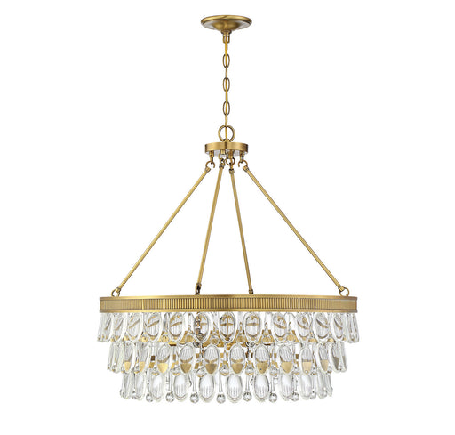 Savoy House 7-8701-6-322 Six Light Pendant, Warm Brass (2)
