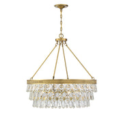 Savoy House 7-8701-6-322 Six Light Pendant, Warm Brass