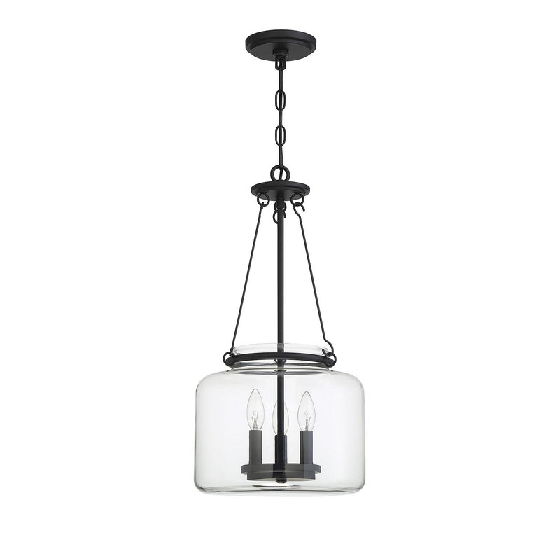 Savoy House 7-9006-3-89 Three Light Pendant, Matte Black (2)