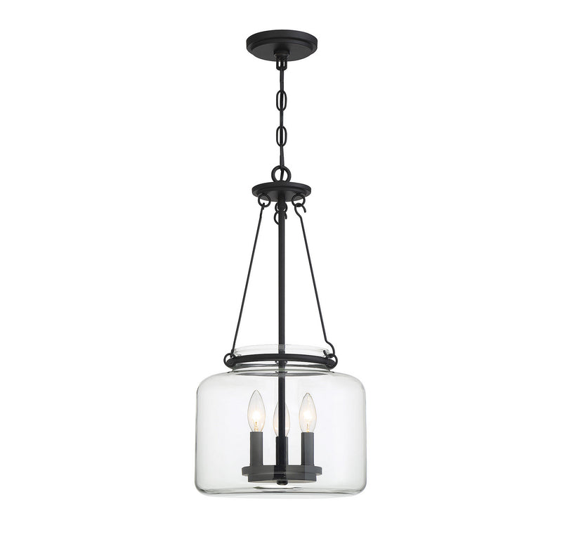Savoy House 7-9006-3-89 Three Light Pendant, Matte Black