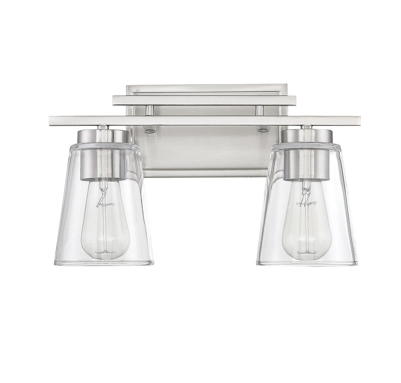Savoy House 8-1020-2-SN Two Light Bath Bar, Satin Nickel (2)