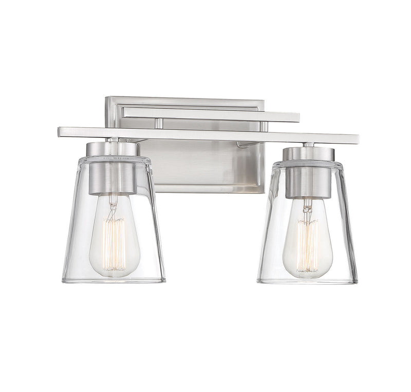 Savoy House 8-1020-2-SN Two Light Bath Bar, Satin Nickel (3)