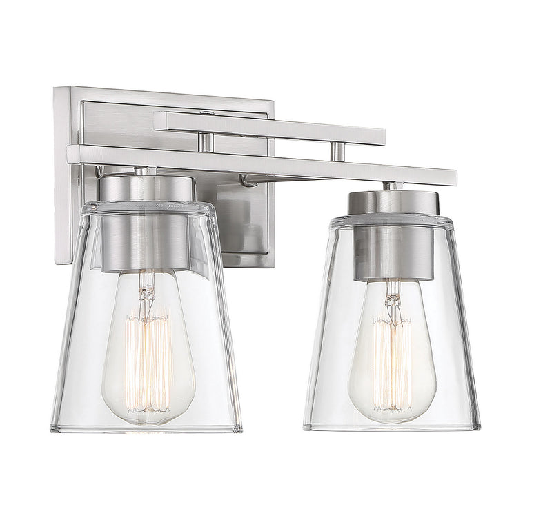 Savoy House 8-1020-2-SN Two Light Bath Bar, Satin Nickel (4)