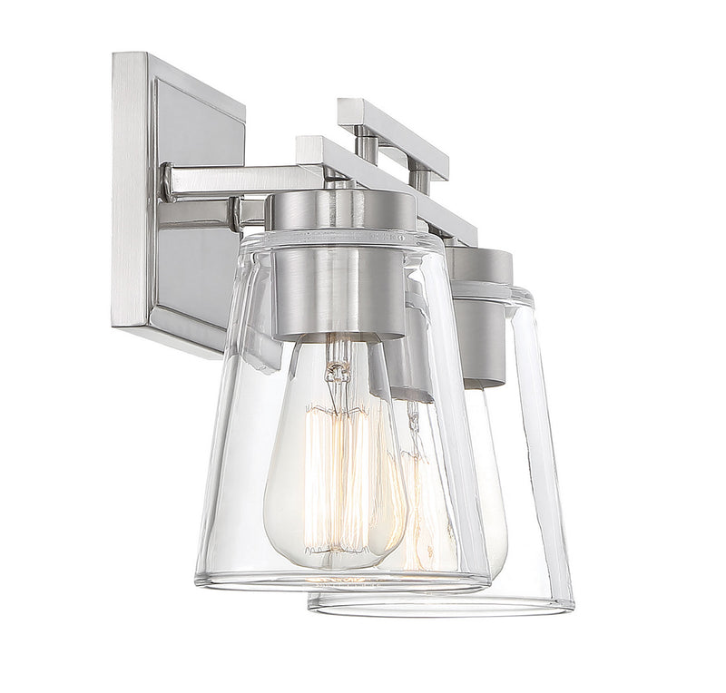 Savoy House 8-1020-2-SN Two Light Bath Bar, Satin Nickel (5)