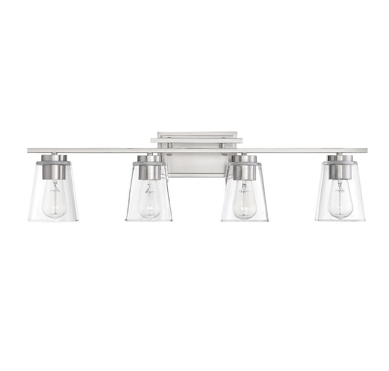 Savoy House 8-1020-4-SN Four Light Bathroom Vanity, Satin Nickel (2)