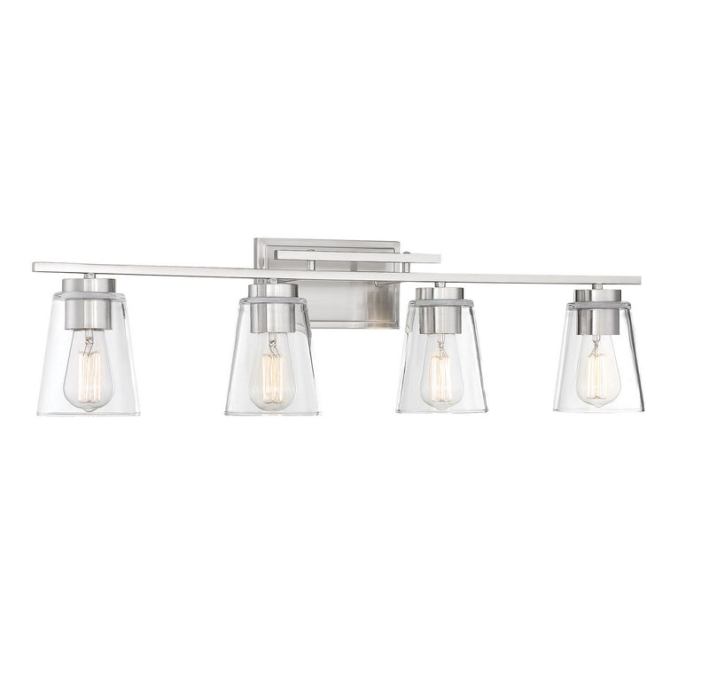 Savoy House 8-1020-4-SN Four Light Bathroom Vanity, Satin Nickel (3)