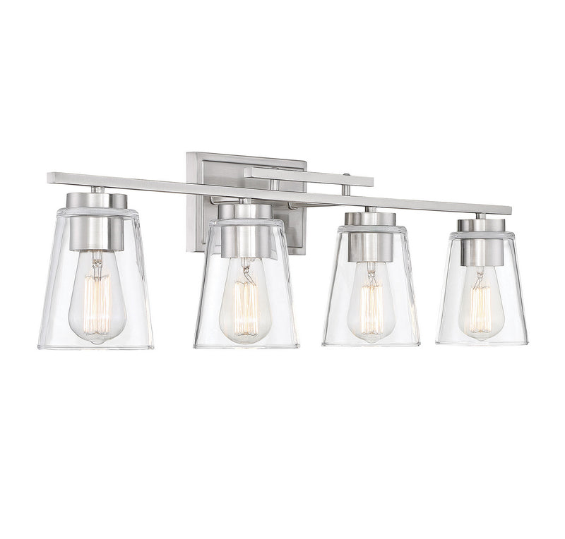 Savoy House 8-1020-4-SN Four Light Bathroom Vanity, Satin Nickel (4)