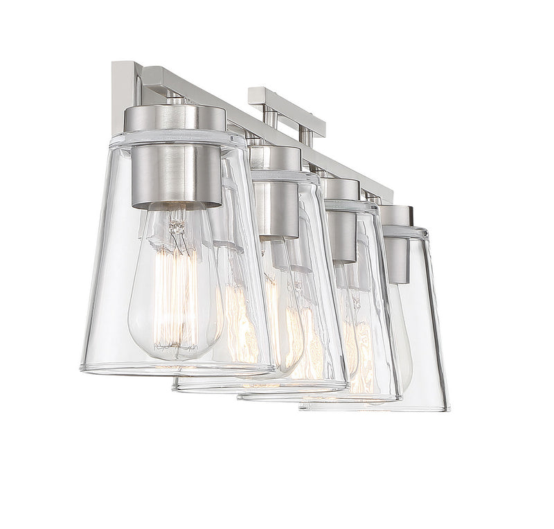 Savoy House 8-1020-4-SN Four Light Bathroom Vanity, Satin Nickel (5)