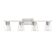 Savoy House 8-1020-4-SN Four Light Bathroom Vanity, Satin Nickel