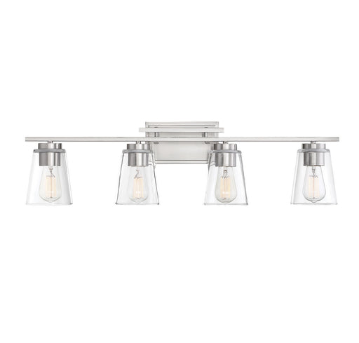 Savoy House 8-1020-4-SN Four Light Bathroom Vanity, Satin Nickel