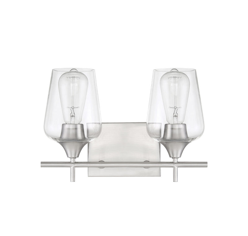 Savoy House 8-4030-2-SN Two Light Bath Bar, Satin Nickel (2)