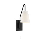 Savoy House 9-0900CP-1-89 One Light Wall Sconce, Matte Black