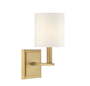 Savoy House 9-1200-1-322 One Light Wall Sconce, Warm Brass (3)