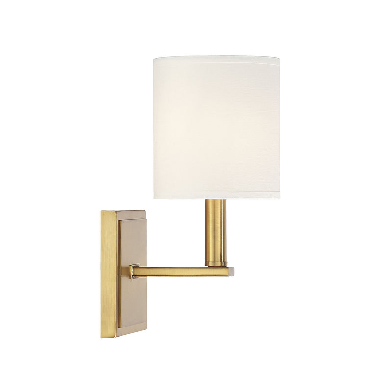 Savoy House 9-1200-1-322 One Light Wall Sconce, Warm Brass (4)