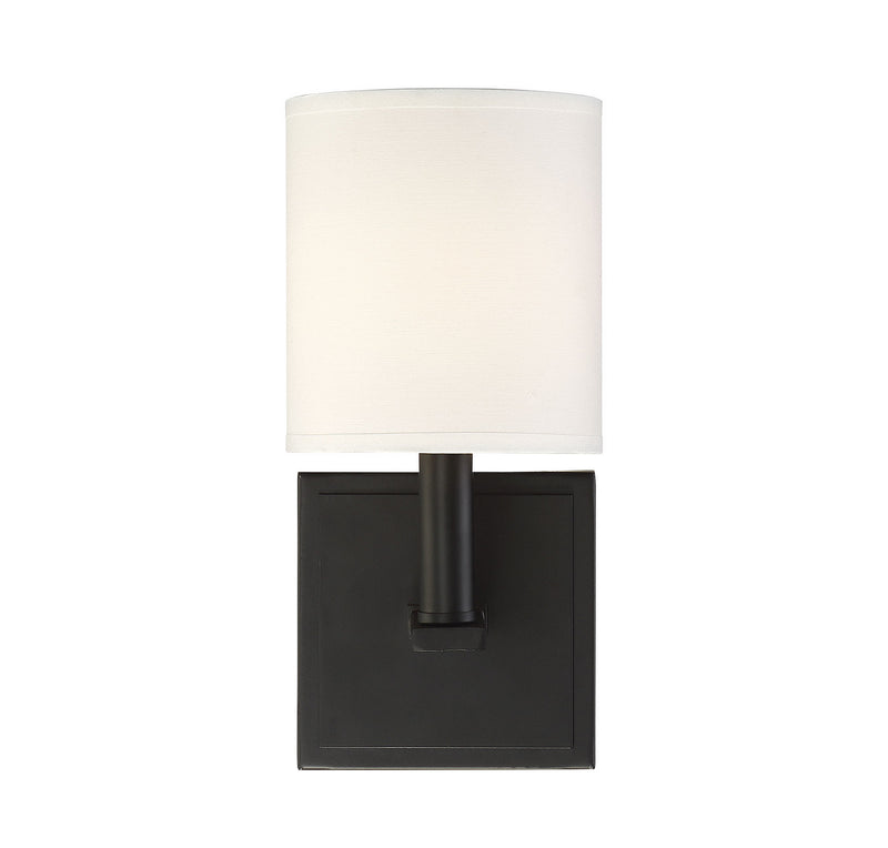 Savoy House 9-1200-1-89 One Light Wall Sconce, Matte Black (5)