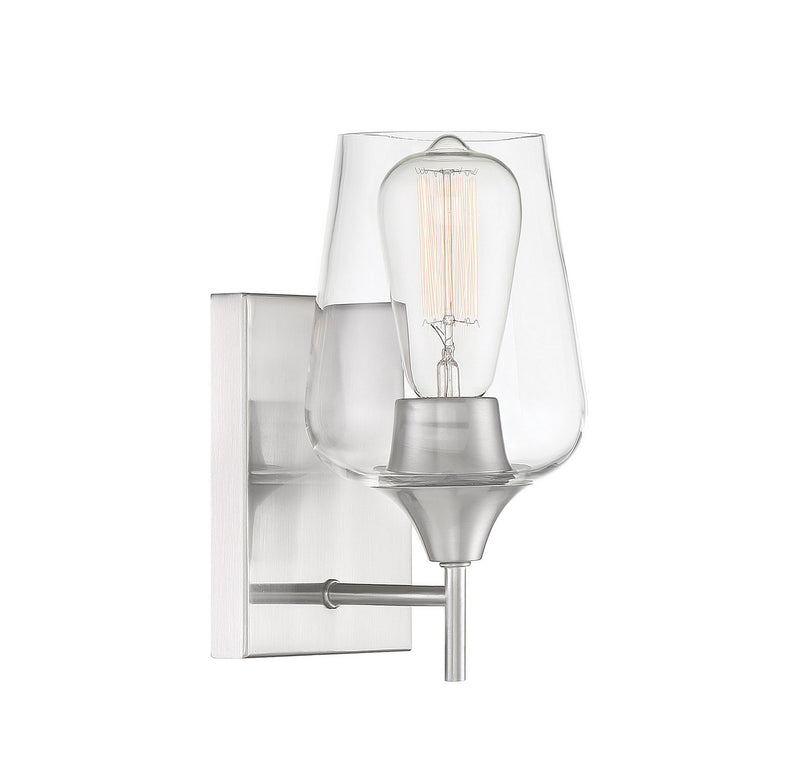 Savoy House 9-4030-1-SN One Light Wall Sconce, Satin Nickel (3)