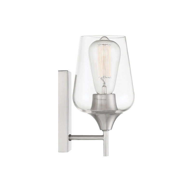 Savoy House 9-4030-1-SN One Light Wall Sconce, Satin Nickel (4)